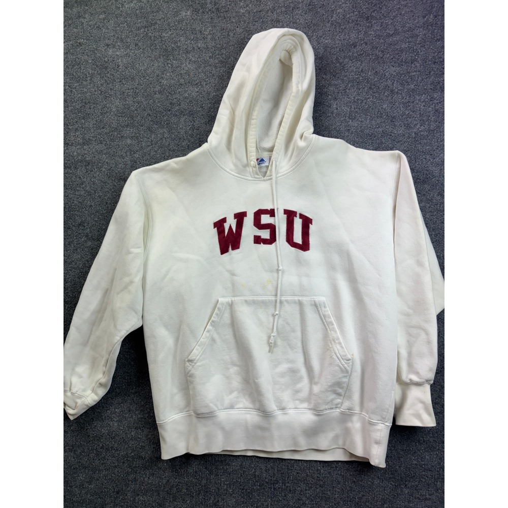 VNTG WSU Hoodie Mens XL‎ White Washington State University Pullover Sweatshirt